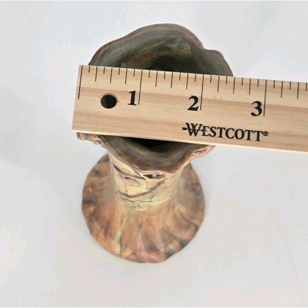Vintage Weller Pottery Woodcraft Apple Tree Bud Vase 1920s Art Nouveau Faux Bois - Picture 10 of 12